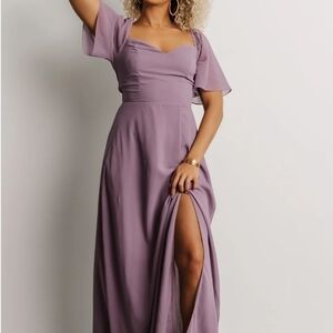 Elegant Lavender Maxi Dress